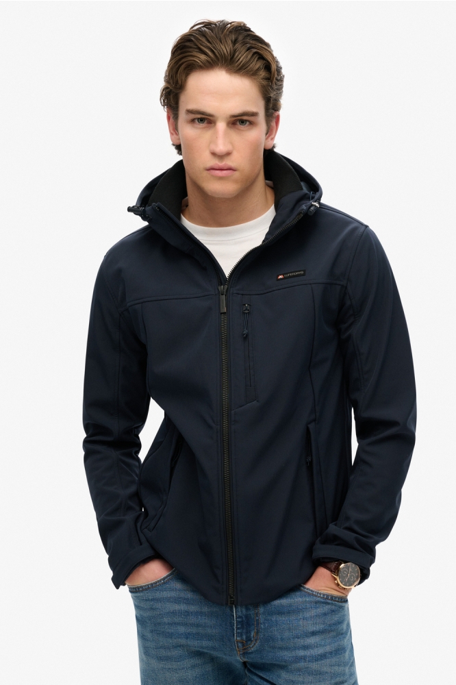 HOODED SOFT SHELL TREKKER JKT M5012103A ECLIPSE NAVY